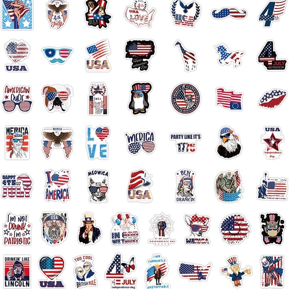 🇺🇸 USA Proud American 12 Vinyl Stickers - Mystery Bundle - Picture 5 of 5